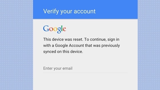 Verify your account